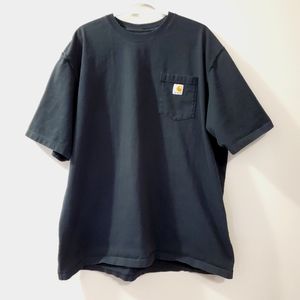 Carhartt - Black Pocket Tee - Men's Size 2XL